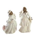 Pair of Vintage Porcelain Figurines Lady and Gentleman