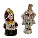 Set of 8 Miniature Occupied Japan Porcelain Figurines and Vases