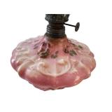 Petite Vintage Hand Painted Glass Oil Lamp