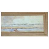 Vintage Framed Watercolor Landscape by Finlayson