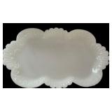 Collection of Vintage White Milk Glass Decorative Dishes and Bowls