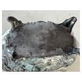 Set of 3 Antique Cast Metal Art Nouveau Jewelry Casket Boxes