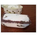 Collection of 8 Antique and Vintage Decorative Milk Glass Trinket Boxes