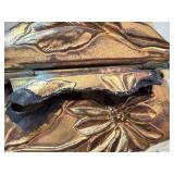 Antique Art Nouveau Vanity Set with B&W Trinket Boxes and Brush