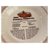 Watkins Pie Plate Collection with Recipes and Ceramic Pie Bird