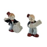 Set of 5 Occupied Japan Miniature Porcelain Band Figurines
