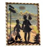 Assorted Vintage Framed Artwork and Prints, Including Original Watercolors - Set of 5
