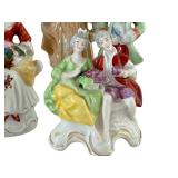 Set of Vintage Porcelain Figurines Made in Japan and Germany, 3-5 Inches