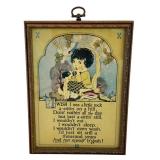 Vintage 1925 Framed Buzza Motto Print