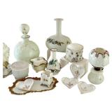 Assorted Vintage and Antique Milk Glass Decorative Collection