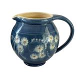 Blue Floral Juice Pitcher and Plate Set, Denmark and Germany