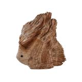 Carved Piedra Toba Stone Fish Figurine 10 Inches