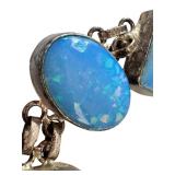 Blue Opal-Style Gemstone Bracelet for Repair or Repurpose
