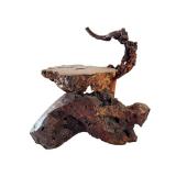Burlwood Sculpture Stand or Unique Candleholder