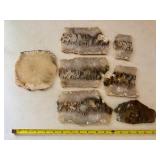 Set of 7 Polished Agate Slabs with Natural Patterns