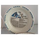 Collection of 4 Watkins Recipe Pie Plates Assorted Designs