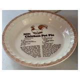 Collection of 4 Watkins Recipe Pie Plates Assorted Designs