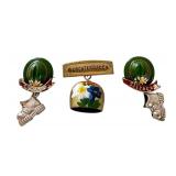 Lot of 3 Vintage Austrian Souvenir Pins Salzburg and Berchtesgaden