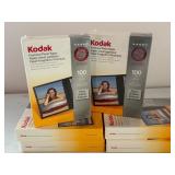Lot of 6 Unopened Kodak Premium Photo Paper Packs Gloss 100 Sheets Each