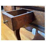 Vintage Sewing Machine Table Cabinet with Drawer and Removable Top