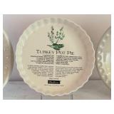 Set of 3 Watkins Recipe Pie Plates