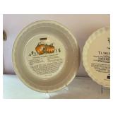 Set of 3 Watkins Recipe Pie Plates