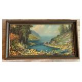 1927 Framed Print Inspiration Inlet Vintage Landscape