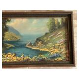 1927 Framed Print Inspiration Inlet Vintage Landscape