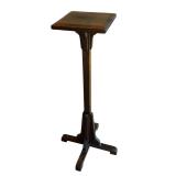 Vintage Mission Style Wood Pedestal Stand