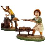 Set of 4 Resin Montecatinia Italian Figurines