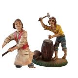 Set of 4 Resin Montecatinia Italian Figurines