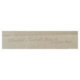 Restful Twilight Etching by Ernest E. Rost in Ornate Black and Gold Frame