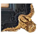 Restful Twilight Etching by Ernest E. Rost in Ornate Black and Gold Frame