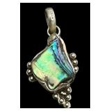 Sterling Silver and Abalone Pendant