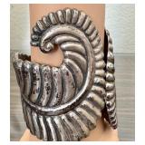 Vintage Taller Balderas Taxco 925 Sterling Silver Cuff Bracelet