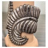 Vintage Taller Balderas Taxco 925 Sterling Silver Cuff Bracelet
