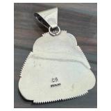 Sterling Silver Charoite Pendant with Large Bail