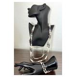 Freshwater Pearl Necklace and Bracelet Set Mixed Colors