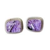 Pair of Sterling Silver K.Y. Chariote Earrings