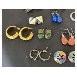 Collection of Assorted Pair of Earrings, Mixed Styles and Materials