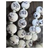Howlite Beaded Necklace and Bracelet Set