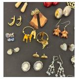Collection of Pairs Fashion and Vintage Earrings Assorted Styles