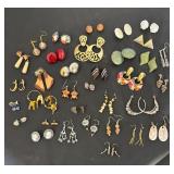 Collection of Pairs Fashion and Vintage Earrings Assorted Styles