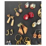 Collection of Pairs Fashion and Vintage Earrings Assorted Styles