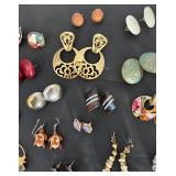 Collection of Pairs Fashion and Vintage Earrings Assorted Styles