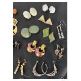 Collection of Pairs Fashion and Vintage Earrings Assorted Styles