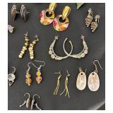 Collection of Pairs Fashion and Vintage Earrings Assorted Styles