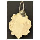 Sterling Silver Turquoise Pendant Necklace
