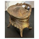 Lot of 3 Vintage Metal Jewelry Casket Boxes by JB, Rogers and More