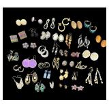 Collection of  Pairs Fashion Earrings Assorted Styles and Materials